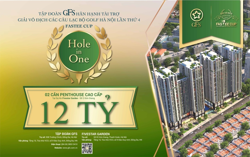 Cú Hole in One trị giá tới 12 tỷ đồng tại Fastee Cup lần thứ 4 - 1 Cú Hole in One trị giá tới 12 tỷ đồng tại Fastee Cup lần thứ 4 - 1