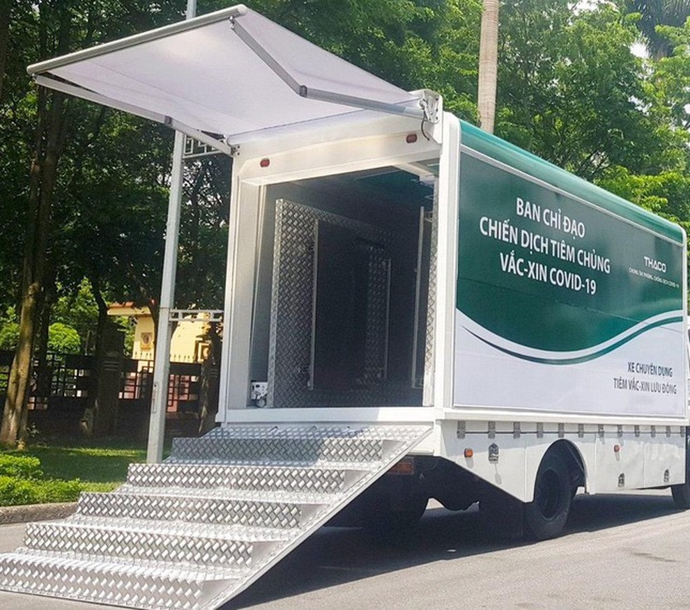 Xe chuyên dụng phục vụ tiêm chủng lưu động Thaco sản xuất có gì đặc biệt? - 4 Xe chuyên dụng phục vụ tiêm chủng lưu động Thaco sản xuất có gì đặc biệt? - 4