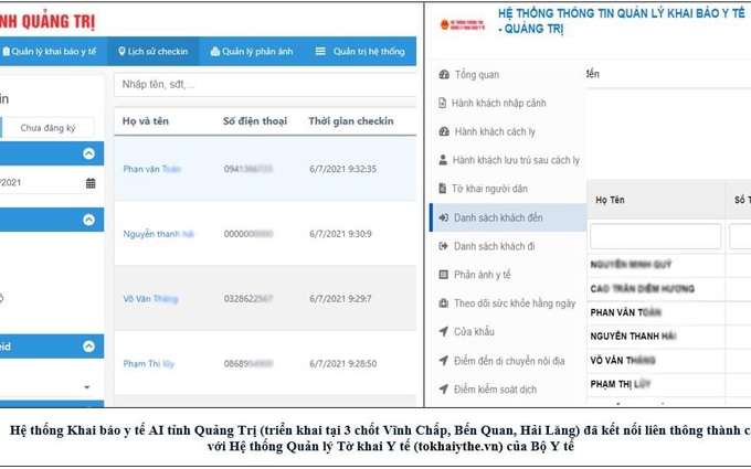 Địa phương đầu tiên triển khai hệ thống khai báo y tế sử dụng AI