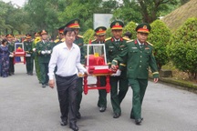 Truy điệu, an táng 14 hài cốt liệt sỹ tìm thấy ở Quảng Trị