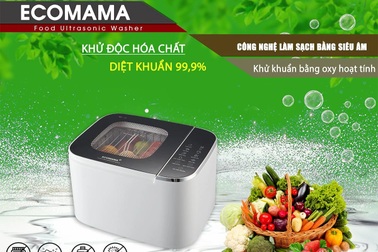 Máy rửa thực phẩm bằng sóng siêu âm khiến chị em "chao đảo" săn đón