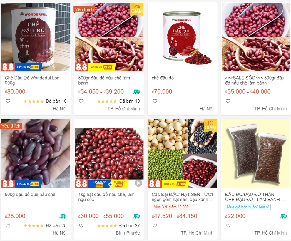 Gần lễ Thất Tịch, giới độc thân săn lùng, tìm mua chè đậu đỏ - 1 Gần lễ Thất Tịch, giới độc thân săn lùng, tìm mua chè đậu đỏ - 1