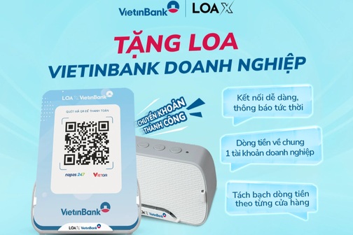 Loa thanh toán VietinBank Doanh nghiệp: Giải pháp cho chuỗi cửa hàng thời 4.0