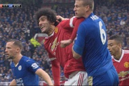 Giật cùi chỏ cầu thủ Leicester, Fellaini sẽ bị treo giò hết mùa?