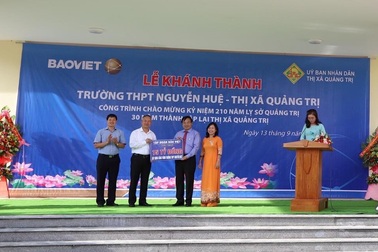Tập đoàn Bảo Việt đồng hành cùng thế hệ trẻ Việt Nam dịp khai trường, xây dựng trường học tại Quảng Trị