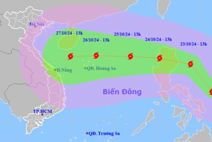 Bão Trà Mi hướng vào Việt Nam, miền Trung sẽ mưa lớn diện rộng - 2