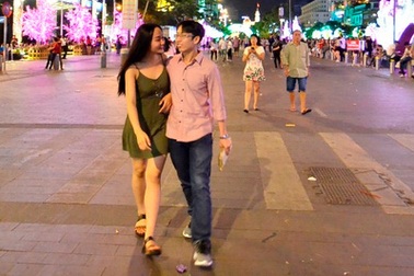 Không gian đêm Valentine lãng mạn tại Sài Gòn