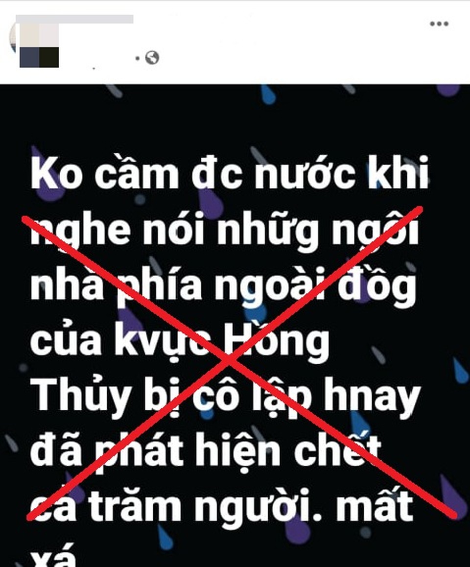 Xử phạt 2 người tung tin thất thiệt cả trăm người chết do lũ - 2 Xử phạt 2 người tung tin thất thiệt cả trăm người chết do lũ - 2