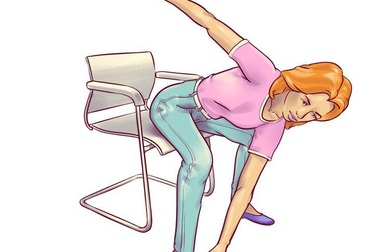 Tập 6 động tác với ghế tại chỗ ngồi thoát khỏi "ám ảnh" về béo bụng