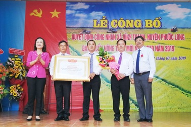 Bạc Liêu công nhận xã đạt chuẩn nông thôn mới nâng cao đầu tiên