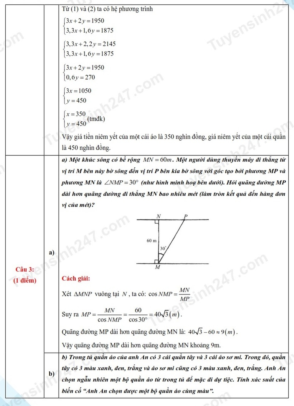 Đáp án tất cả các môn thi vào lớp 10 ở Cần Thơ năm 2025 - 7 Đáp án tất cả các môn thi vào lớp 10 ở Cần Thơ năm 2025 - 7