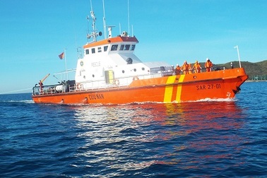 Đang cứu nạn tàu cá Quảng Nam cùng 32 thuyền viên bị nạn trên biển