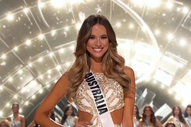 Hoa hậu Úc gợi cảm tại cuộc thi Hoa hậu hoàn vũ 2015