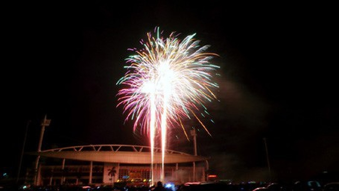 Bắn pháo hoa khai mạc SEA Games 31 tại sân vận động Mỹ Đình - 1 Bắn pháo hoa khai mạc SEA Games 31 tại sân vận động Mỹ Đình - 1