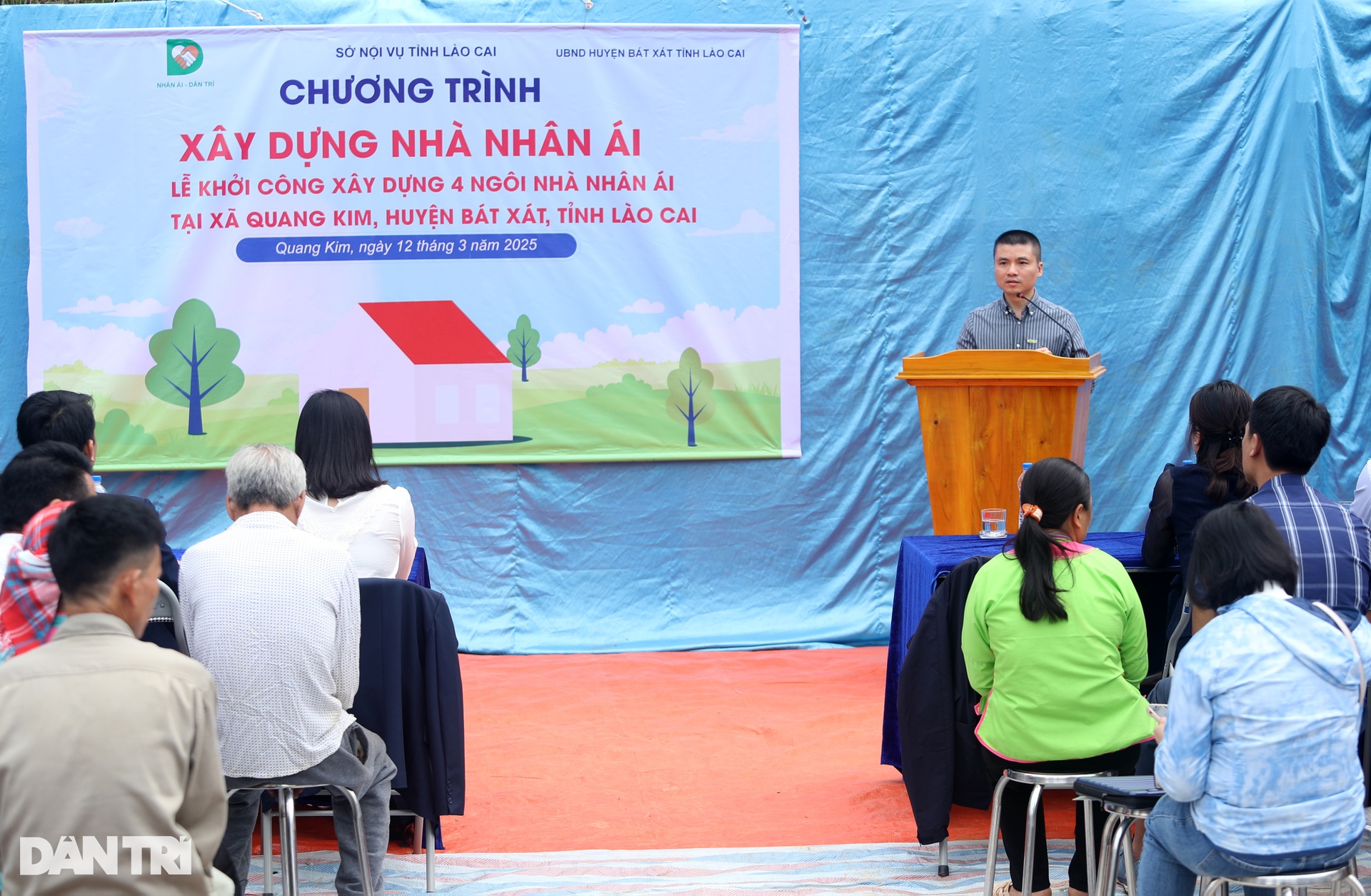 Báo Dân trí khởi công xây dựng 4 nhà Nhân ái ở nơi phên dậu Tổ quốc - 3 Báo Dân trí khởi công xây dựng 4 nhà Nhân ái ở nơi phên dậu Tổ quốc - 3