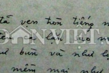 Tiết lộ bản thảo bài thơ “Tiếng Việt” của Lưu Quang Vũ