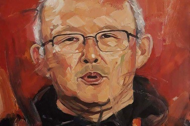 Bức tranh chân dung HLV Park Hang Seo được đấu giá từ thiện