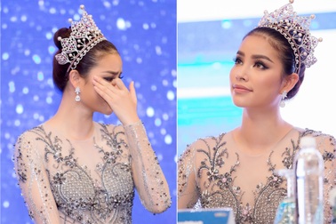 Hoa hậu Phạm Hương khóc khi nhìn lại hành trình tại hoa hậu Hoàn vũ Thế giới
