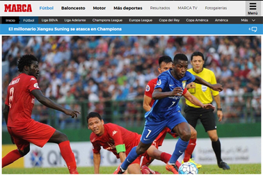 Báo thế giới khen Bình Dương khi cầm hòa “đại gia nghìn tỷ” Jiangsu Suning