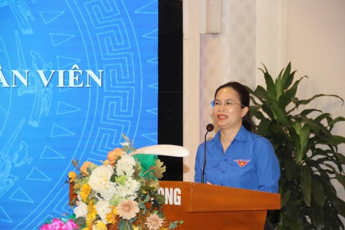Đ/c Hoàng Thị Minh Thu, Bí thư Đoàn Khối DN Trung ương đề nghị Đoàn TN Tập đoàn và Đoàn TQN tiếp tục phối hợp chặt chẽ trong các hoạt động