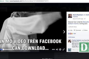 “Tuyệt chiêu” download nhanh các video trên Facebook