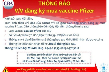 Thực hư thông tin doanh nghiệp ở Cần Thơ nhận đăng ký tiêm vắc xin dịch vụ