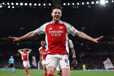 Arsenal thắng đậm Real Madrid, Declan Rice đi vào lịch sử Champions League
