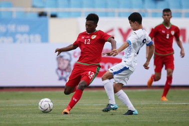 Olympic Uzbekistan chia điểm với Oman trong trận ra quân