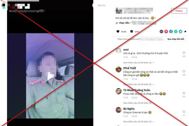 Mặc trang phục công an chụp ảnh đăng TikTok khoe "đi bar"