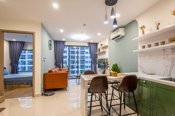 Căn hộ 43m² trang trí với màu sắc tươi sáng có chi phí hoàn thiện 100 triệu đồng ở Hà Nội - Ảnh 11. Căn hộ 43m² trang trí với màu sắc tươi sáng có chi phí hoàn thiện 100 triệu đồng ở Hà Nội - Ảnh 11.