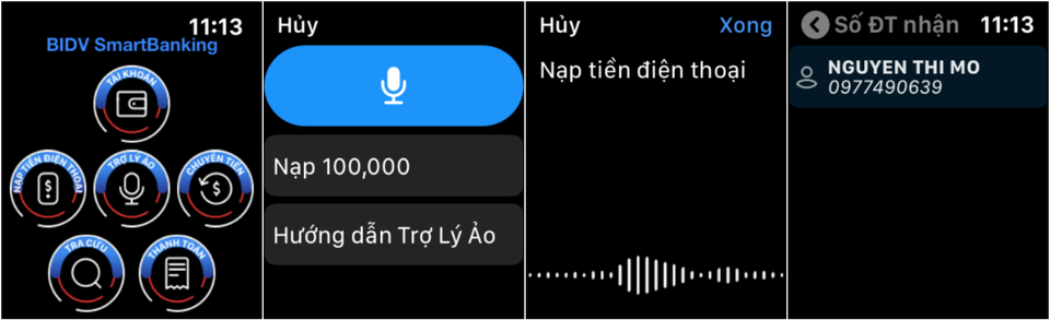 Trải nghiệm ngân hàng của tương lai, ứng dụng BIDV trên Apple Watch - 4 Trải nghiệm ngân hàng của tương lai, ứng dụng BIDV trên Apple Watch - 4