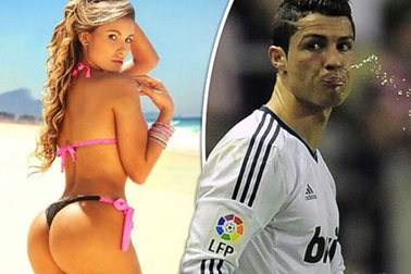 C.Ronaldo đã “phá sức” với siêu mẫu trước trận lượt đi gặp Dortmund?