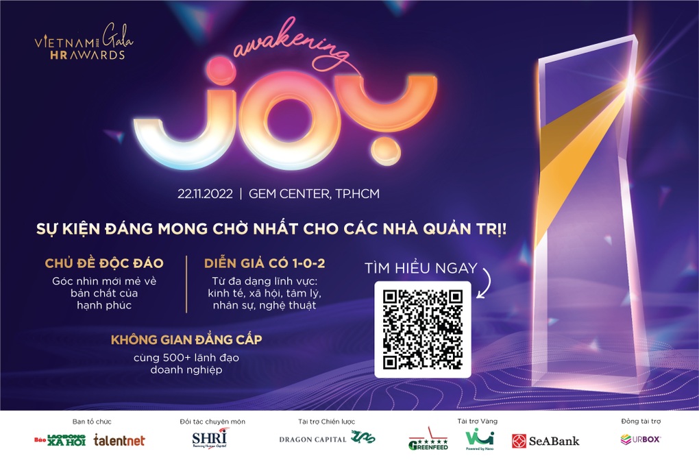 Vietnam HR Awards Gala 2022 tìm giải pháp tạo ra niềm vui cho nhân sự - 1 Vietnam HR Awards Gala 2022 tìm giải pháp tạo ra niềm vui cho nhân sự - 1