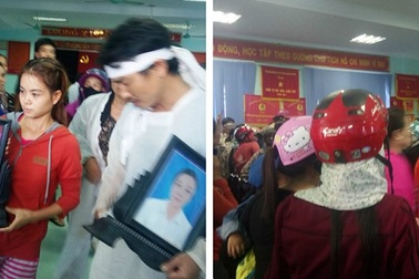 Vụ sản phụ và cháu bé ở Quảng Bình tử vong: Người nhà mang di ảnh đến “vây” bệnh viện