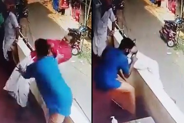 Người đàn ông ngất xỉu và suýt ngã lầu khi đang đứng ở ban công cùng đồng nghiệp