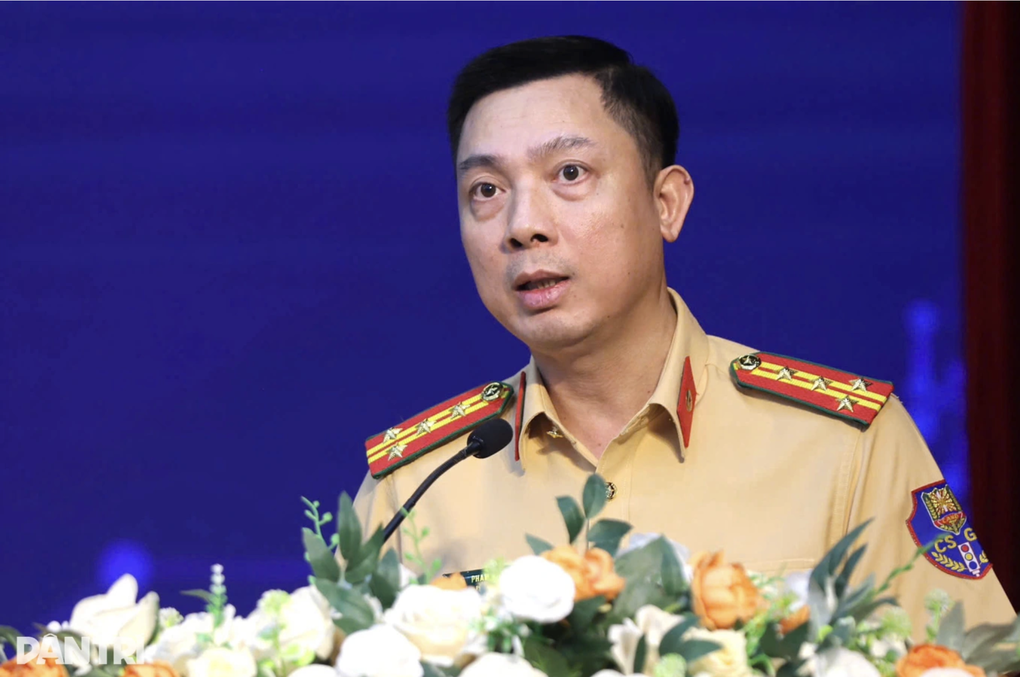 Đại tá Phạm Việt Công, Phó Cục trưởng Cục Cảnh sát giao thông (Ảnh: Hữu Khoa).