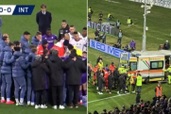 Sự cố kinh hoàng ở Serie A: Đang thi đấu, cầu thủ bỗng đổ gục xuống sân