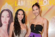 Hoàng Thùy, Khánh Ngân cùng dàn nam vương mừng sinh nhật Lâm Thu Hồng