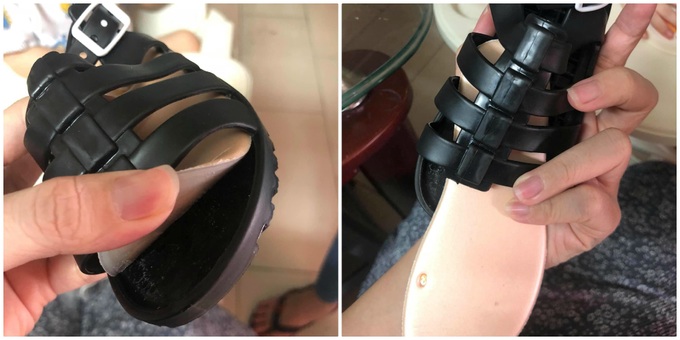 Nhận giày bị bong đế, khách đề nghị đổi thì bị chủ shop mắng té tát: Mua keo 502 về mà dán - Ảnh 1. Nhận giày bị bong đế, khách đề nghị đổi thì bị chủ shop mắng té tát: Mua keo 502 về mà dán - Ảnh 1.