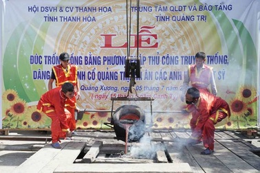 Thanh Hóa đúc trống đồng dâng Thành cổ Quảng Trị