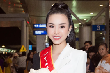 Tiểu Vy, Phương Nga tiễn Á hậu Thúy An lên đường sang Ai Cập thi Hoa hậu Liên lục địa