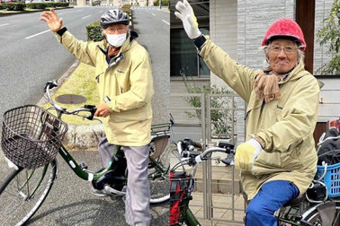 Cụ ông 89 tuổi đạp xe 600km thăm con trai 61 tuổi
