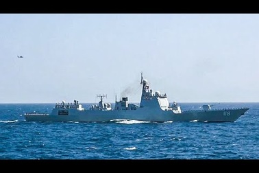 Cận cảnh tàu chiến Nga và Trung Quốc tập trận giữa lúc căng thẳng