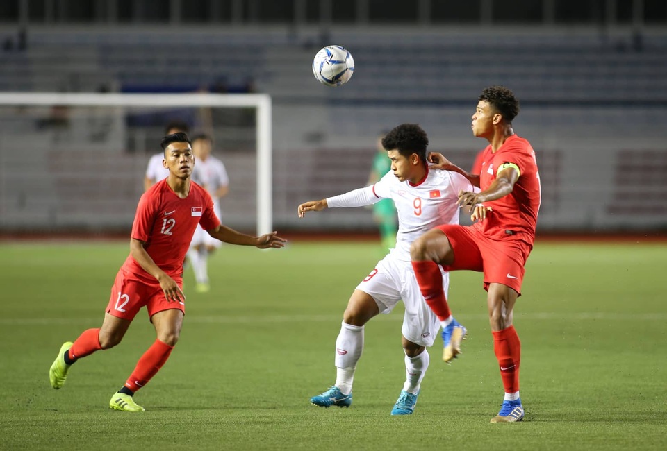 U22 Việt Nam 1-0 U22 Singapore: Đức Chinh ghi bàn quý giá - 19 U22 Việt Nam 1-0 U22 Singapore: Đức Chinh ghi bàn quý giá - 19