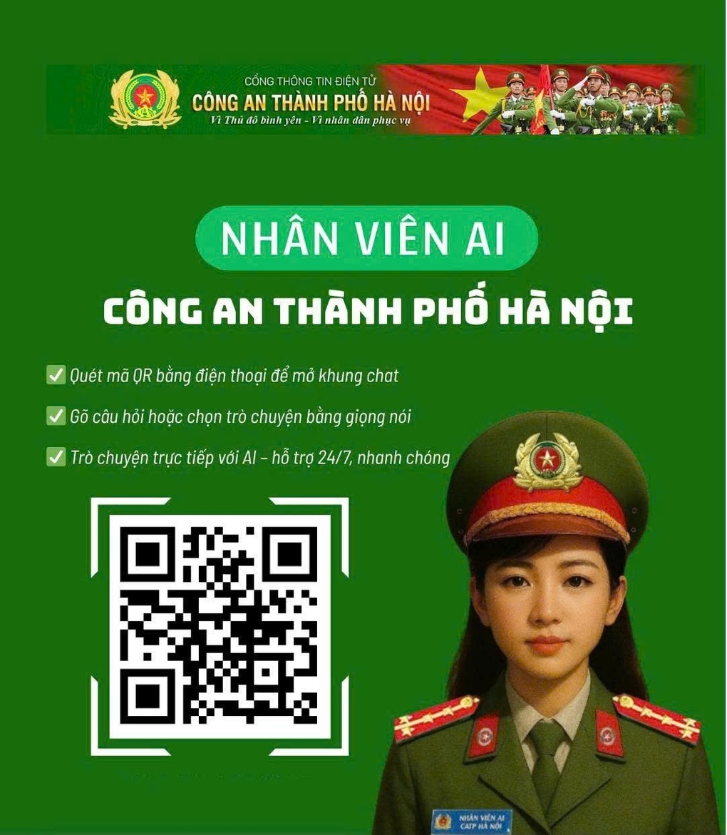 Công an Hà Nội ra mắt Cảnh sát AI làm việc 24/24h - 1 Công an Hà Nội ra mắt Cảnh sát AI làm việc 24/24h - 1
