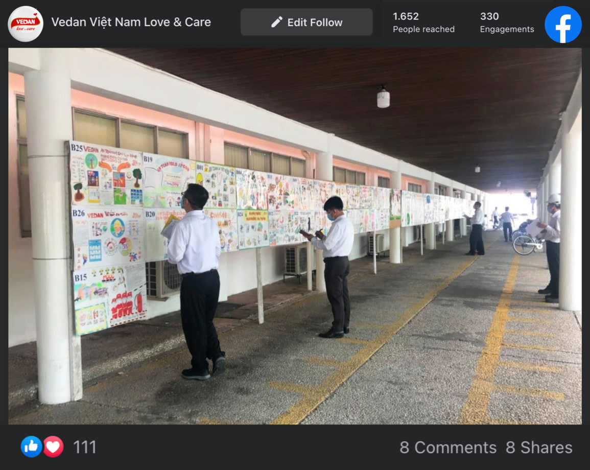 Những tác phẩm báo tường ấn tượng trên fanpage Vedan Việt Nam Love Care - 3 Những tác phẩm báo tường ấn tượng trên fanpage Vedan Việt Nam Love Care - 3