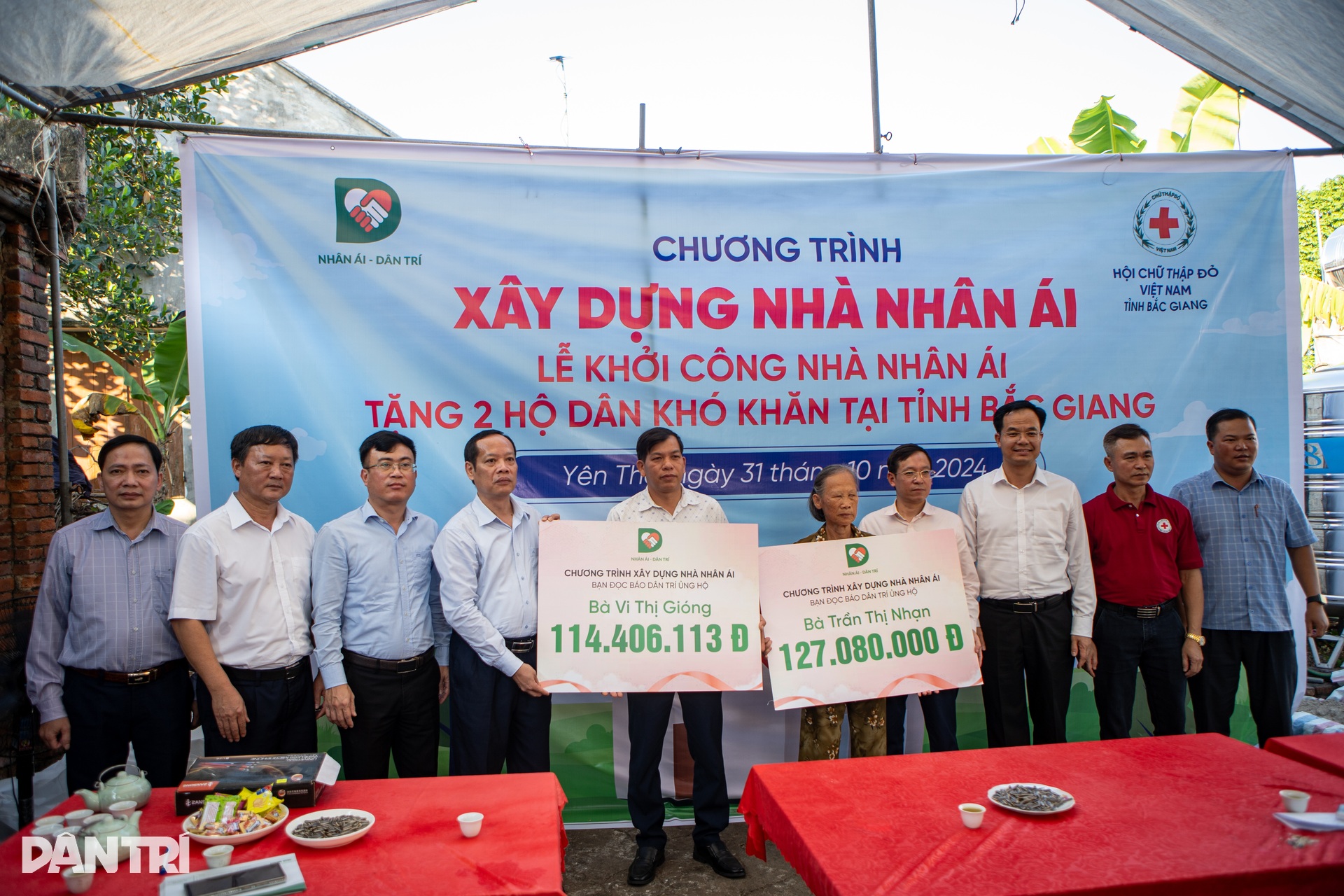 Báo Dân trí khởi công 5 ngôi nhà Nhân ái tại Phú Thọ, Bắc Giang - 11 Báo Dân trí khởi công 5 ngôi nhà Nhân ái tại Phú Thọ, Bắc Giang - 11