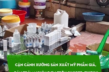 Cận cảnh xưởng sản xuất mỹ phẩm giả, bán trăm nghìn đơn trên Shopee, TikTok