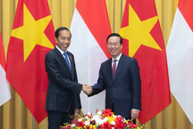 Việt Nam bắn đại bác chào đón Tổng thống Indonesia