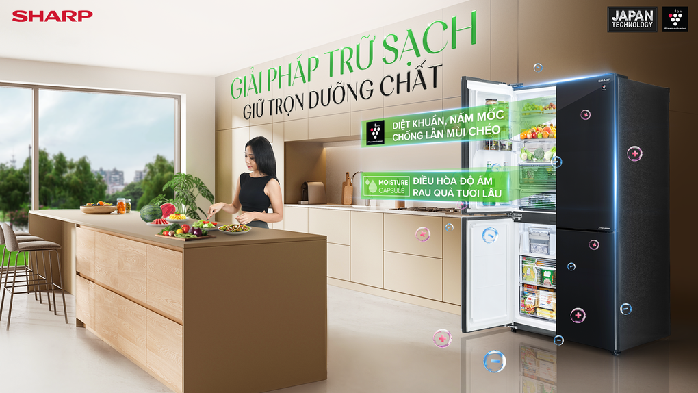 Sharp nâng tầm chất lượng sống với công nghệ plasmacluster ion Nhật Bản - 5 Sharp nâng tầm chất lượng sống với công nghệ plasmacluster ion Nhật Bản - 5